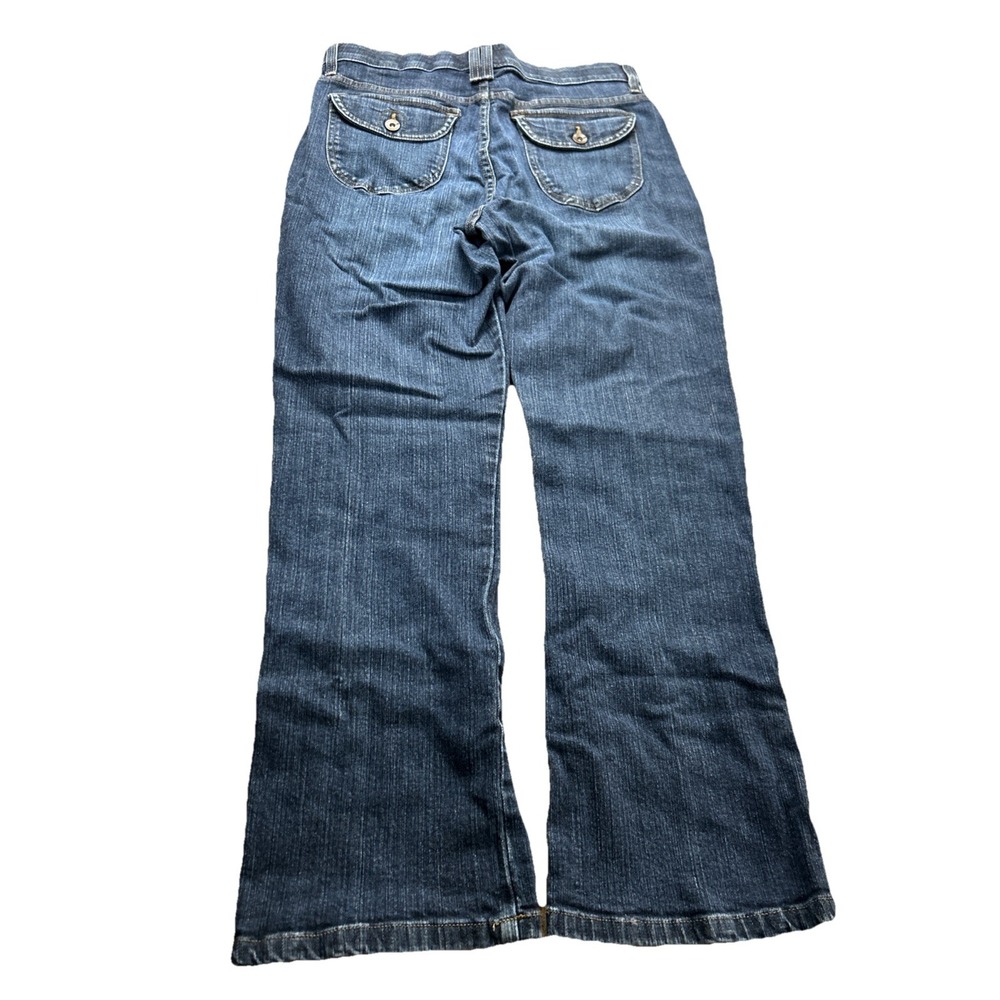 Lee Womens Comfort Waistband Stretch Straight Leg Jeans Blue Denim 10S 30x29